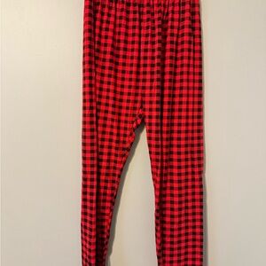 Red and Black Checkered/Plaid Pajamas